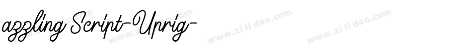 azzling Script-Uprig字体转换